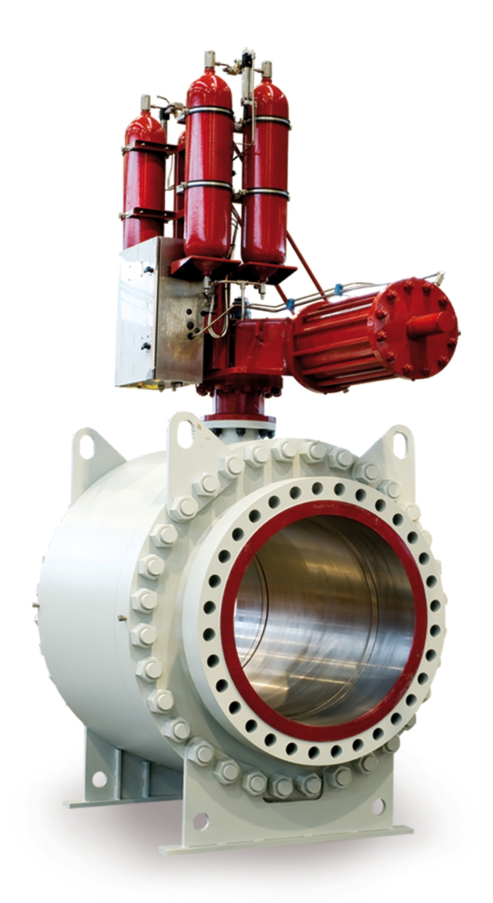API 6A trunnion ball valve