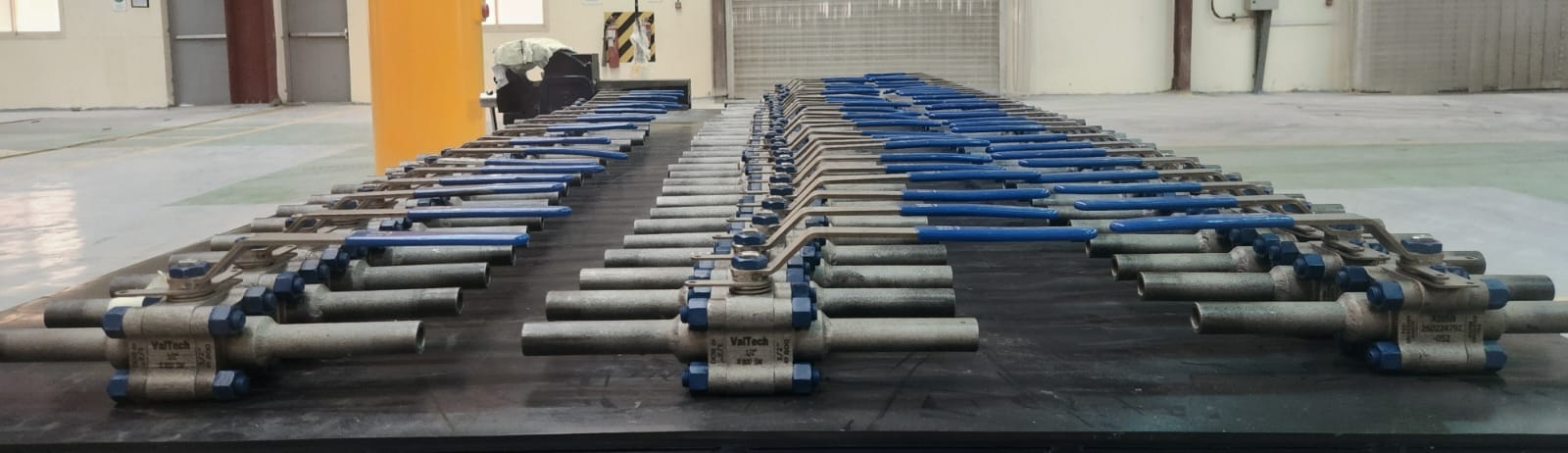 Ball valves assembled at VALTECH
