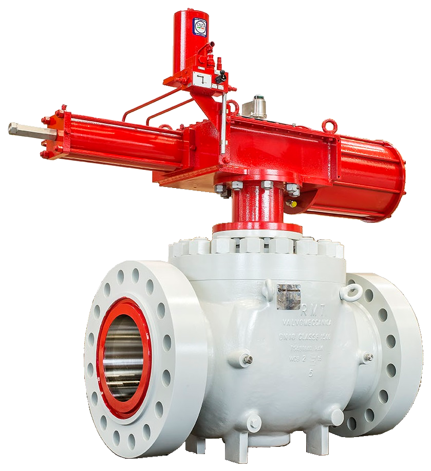 API 6D trunnion ball valve